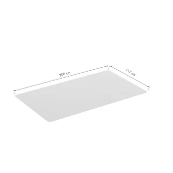 LOGILINK Tapete de proteção para pavimentos duros, 117 x 200 cm, PVC ultra macio, transparente, antiderrapante, sem ftalatos, adequado para piso radiante