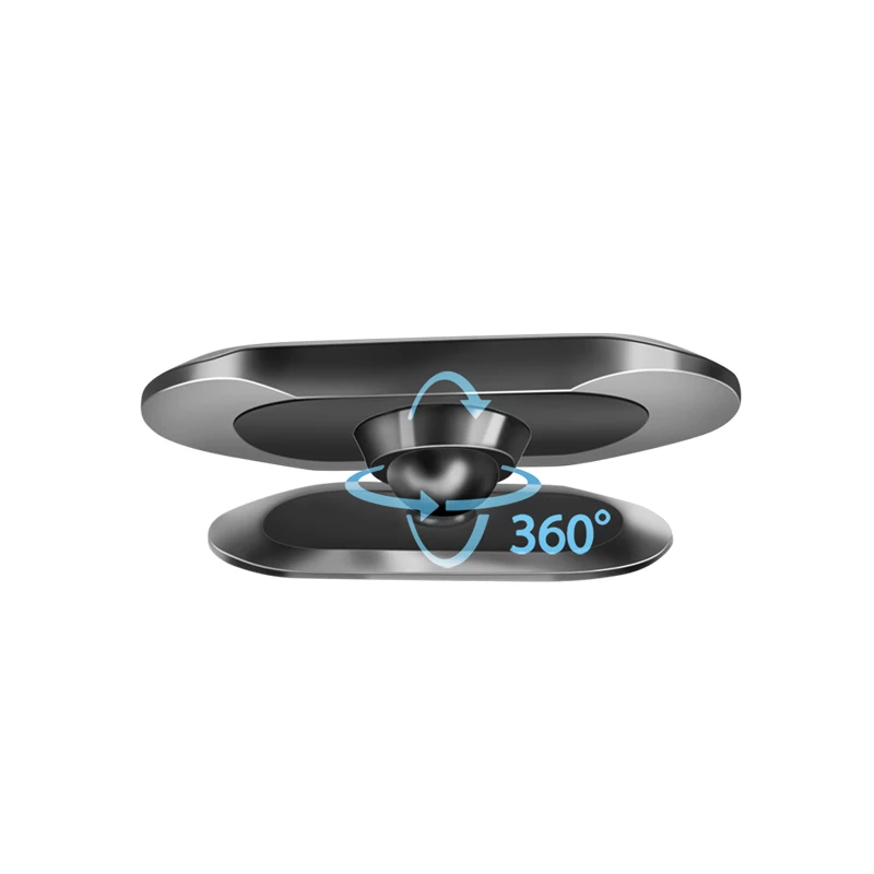 Suporte magnético LogiLink para saídas de ar do carro prateado – rotação 360°, braço de neodímio, encaixe universal