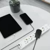 Régua de tomadas LogiLink LPS280U, 5 tomadas AC, 2 portas USB (USB-A e USB-C), 17W, branco