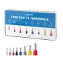 Conjunto de terminais LogiLink com 1200 terminais isolados 0,5 - 10 mm²
