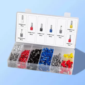 Conjunto de terminais LogiLink com 1200 terminais isolados 0,5 - 10 mm²