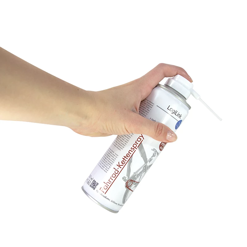 Spray de manutenção de corrente LogiLink RP0024 para bicicletas com PTFE e MoS2, 300 ml