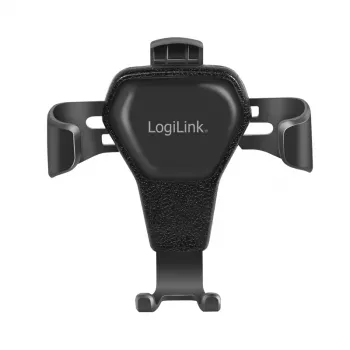Suporte universal LogiLink AA0164 para smartphone com ventilação para carro, rotação 360°, operação com uma mão, preto