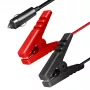 Cabo adaptador de alimentação LogiLink CP0400 12V DC com ficha de isqueiro e pinças de crocodilo, 2m, 10A, preto/vermelho
