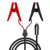 Cabo adaptador de alimentação LogiLink CP0400 12V DC com ficha de isqueiro e pinças de crocodilo, 2m, 10A, preto/vermelho