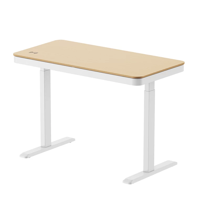 Secretária LogiLink com regulação de altura, motor único, 118x60cm, com carregamento sem fios, branco