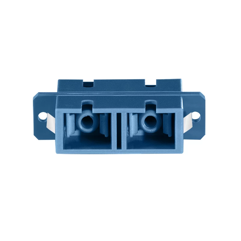 Adaptador de fibra ótica LogiLink SC Duplex, 12 unid., com flange, azul