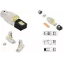 Conector RJ45 LogiLink MP0085 Cat.8.1 para montagem em campo, blindado, extra curto