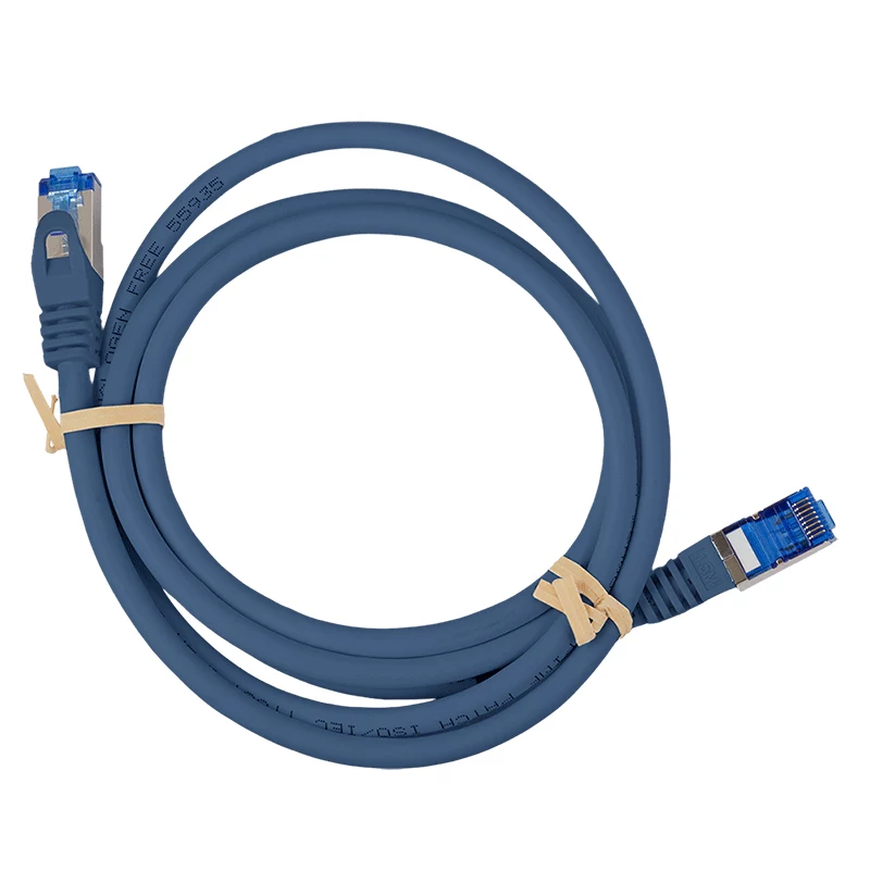 Cabo de rede LogiLink EconLine Cat.6A S/FTP, CCA, LSZH, azul, 10 m