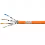 Cabo de instalação LogiLink Cat.7 600 MHz 23 AWG CCA, S/FTP 10 m, laranja