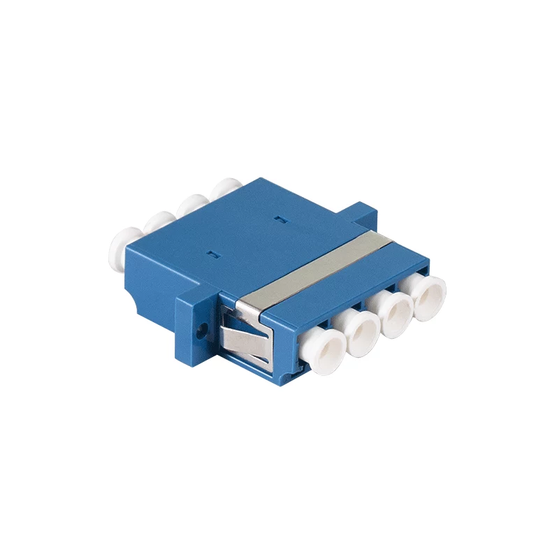 LogiLink adaptador de fibra ótica LC Quad, pack de 12, azul, montagem em flange, monomodo