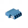 LogiLink adaptador de fibra ótica LC Quad, pack de 12, azul, montagem em flange, monomodo
