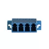 LogiLink adaptador de fibra ótica LC Quad, pack de 12, azul, montagem em flange, monomodo