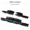 LogiLink conjunto de conectores solares em Y, 2 unid., compatível com MC4, ficha e conector fêmea, PVC, preto