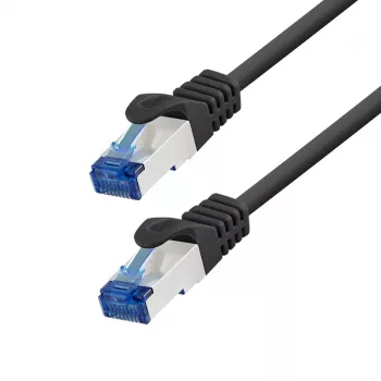 LogiLink EconLine cabo de rede Cat.6A S/FTP LSZH, 7,5 m, preto, CCA
