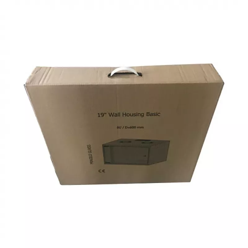 EFB Elektronik armário de rede de montagem na parede BASIC 15U, 19 polegadas, 450 mm de profundidade, preto RAL 9005