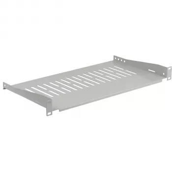 EFB ELEKTRONIK prateleira fixa 19 polegadas 1U, 250 mm de profundidade, 10 kg de carga, cinzento claro RAL 7035
