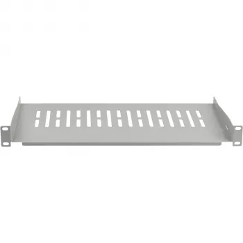 EFB ELEKTRONIK prateleira fixa 19 polegadas 1U, 250 mm de profundidade, 10 kg de carga, cinzento claro RAL 7035