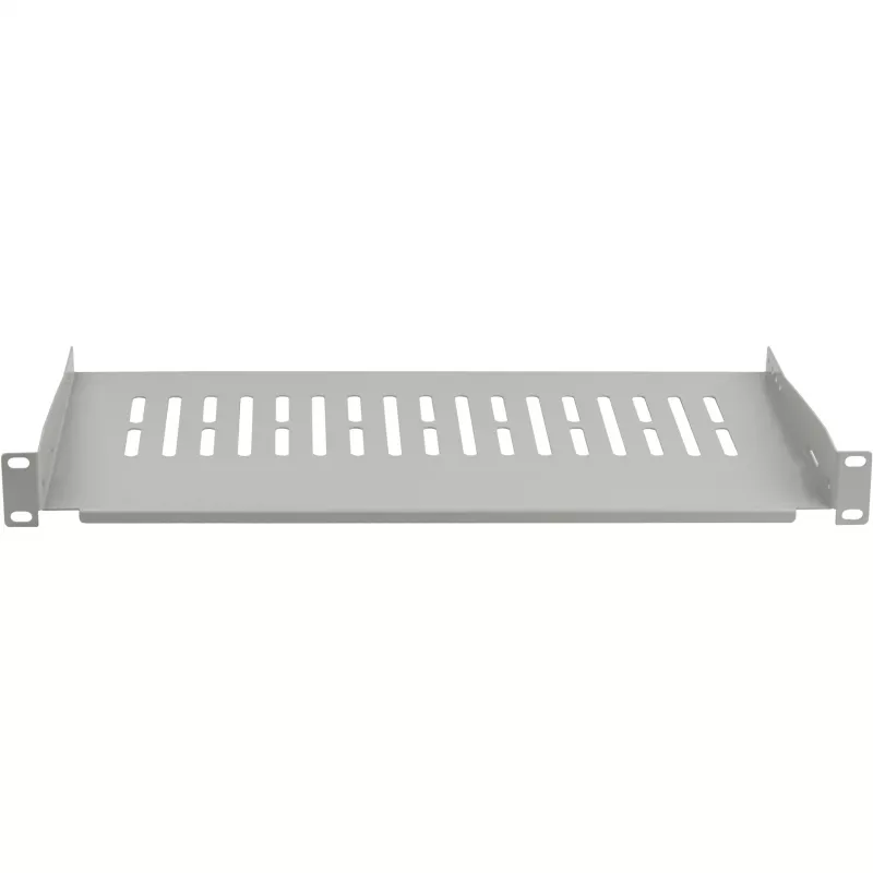 EFB ELEKTRONIK prateleira fixa 19 polegadas 1U, 250 mm de profundidade, 10 kg de carga, cinzento claro RAL 7035