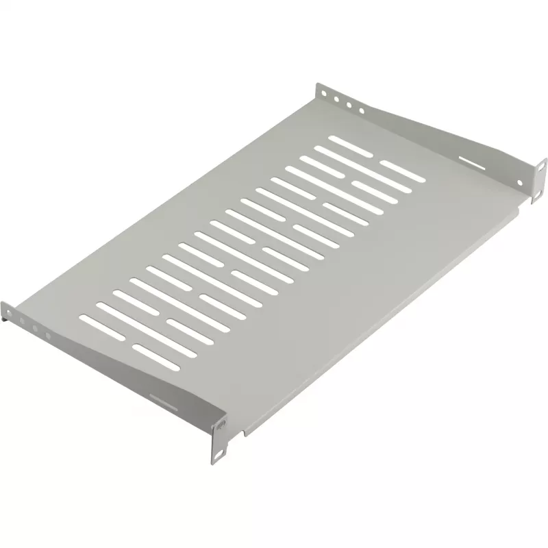 EFB ELEKTRONIK prateleira fixa 19 polegadas 1U, 250 mm de profundidade, 10 kg de carga, cinzento claro RAL 7035