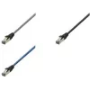 LogiLink cabo de rede Cat 8.1 S/FTP, ficha RJ-45 macho para ficha RJ-45 macho, 3 m, 40 Gbps, 2000 MHz, sem halogéneos, cinzento claro RAL 7035