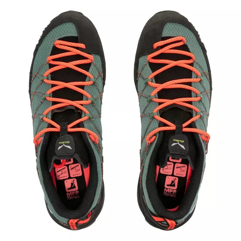 Salewa Wildfire 2 Sapatos de aproximação para mulher - Black Out / Fluo Coral