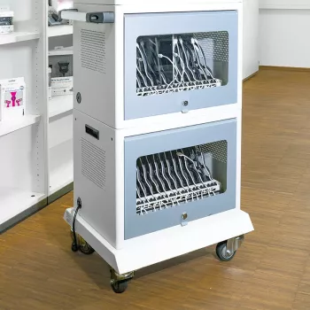 LogiLink SCS0150 base de carrinho para estações de carregamento múltiplo e armários, metal, cinzento
