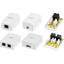 LogiLink tomada de superfície Cat.6A com 1 porta RJ45, branco (RAL 9003)