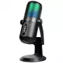 LogiLink microfone condensador USB com luz RGB, padrão cardióide, 20 Hz - 20 kHz, preto (HS0059)