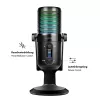 LogiLink microfone condensador USB com luz RGB, padrão cardióide, 20 Hz - 20 kHz, preto (HS0059)