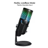 LogiLink microfone condensador USB com luz RGB, padrão cardióide, 20 Hz - 20 kHz, preto (HS0059)
