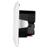 Tomada de parede LogiLink com 1 tomada Schuko e carregador USB-C de 2 portas, 25W PD, branco