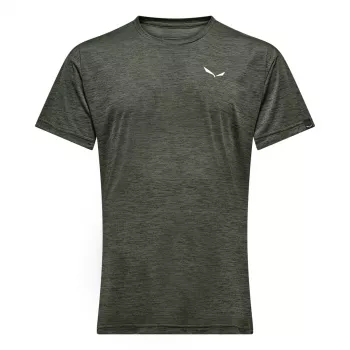 T-shirt de manga curta Salewa Puez Melange Dry - Dark Olive Melange - XL