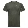 T-shirt de manga curta Salewa Puez Melange Dry - Dark Olive Melange - XL