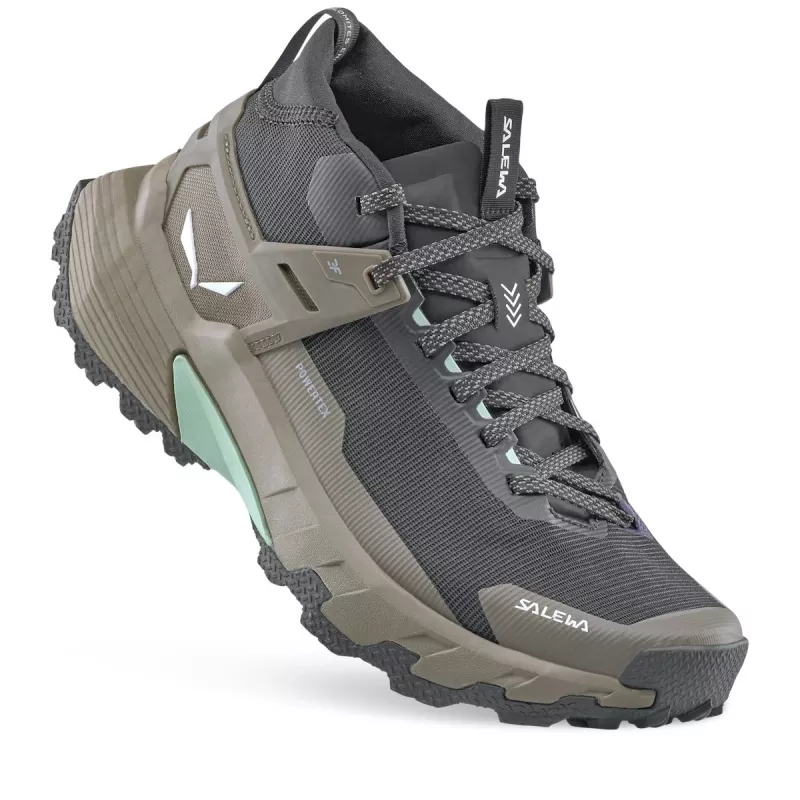 Salewa Pedroc 2 Mid PTX Botas de caminhada para mulher - Black Out/Bungee Cord - UK 4 (EU 36,5)