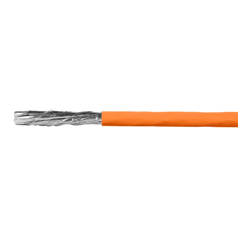 Cabo de instalação LogiLink Cat.7 600 MHz 23 AWG CCA, S/FTP 50 m, laranja