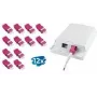Conjunto de acoplamento de fibra ótica LC Duplex OM4 sem flange LogiLink, violeta, 2x LC Duplex, recorte SC simplex
