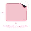 Tapete de rato LogiLink 220 x 250 mm rosa - superfície têxtil, base de borracha antiderrapante