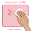 Tapete de rato LogiLink 220 x 250 mm rosa - superfície têxtil, base de borracha antiderrapante