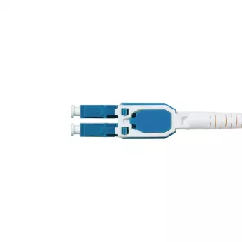 Cabo de rede de fibra ótica monomodo LC-LC OS2 Uniboot Push-Pull LogiLink, 0,5 m, LSZH, amarelo