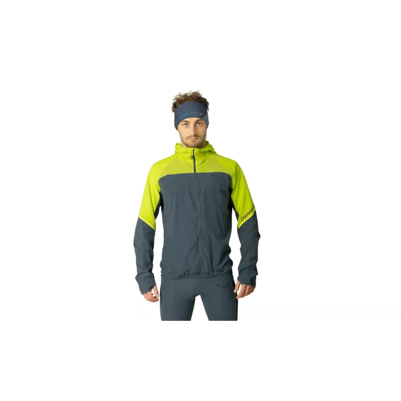 Casaco de vento Dynafit Alpine para homem Ultra Yellow tamanho M - 105g corta-vento de trail running compacto