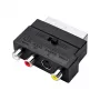 Adaptador SCART para RCA/S-Video LogiLink com interruptor, preto