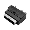 Adaptador SCART para RCA/S-Video LogiLink com interruptor, preto