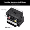 Adaptador SCART para RCA/S-Video LogiLink com interruptor, preto
