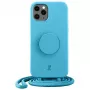 Capa Just Elegance JE PopGrip para iPhone 11 Pro 5,8 polegadas azul/aqua