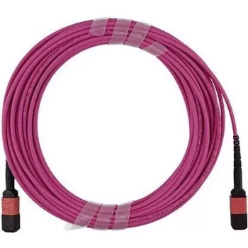 Cabo trunk de fibra multimodo BlueOptics MPO/UPC para MPO/UPC OM4, 12 fibras, polaridade tipo B, 5m, LSZH, compatível com Infortrend