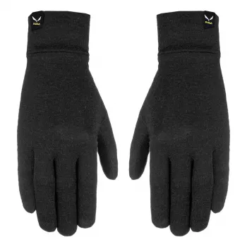 Luvas de lã liner Cristallo Salewa preto XL
