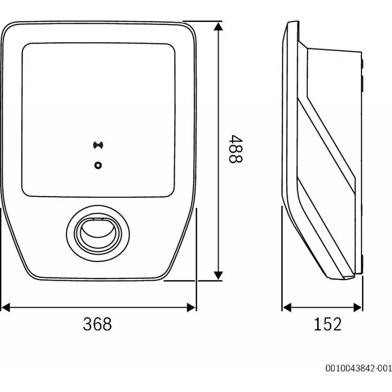Bomba de calor ar-água Bosch Home Comfort PC7000i 11-7S unidade exterior 11 kW