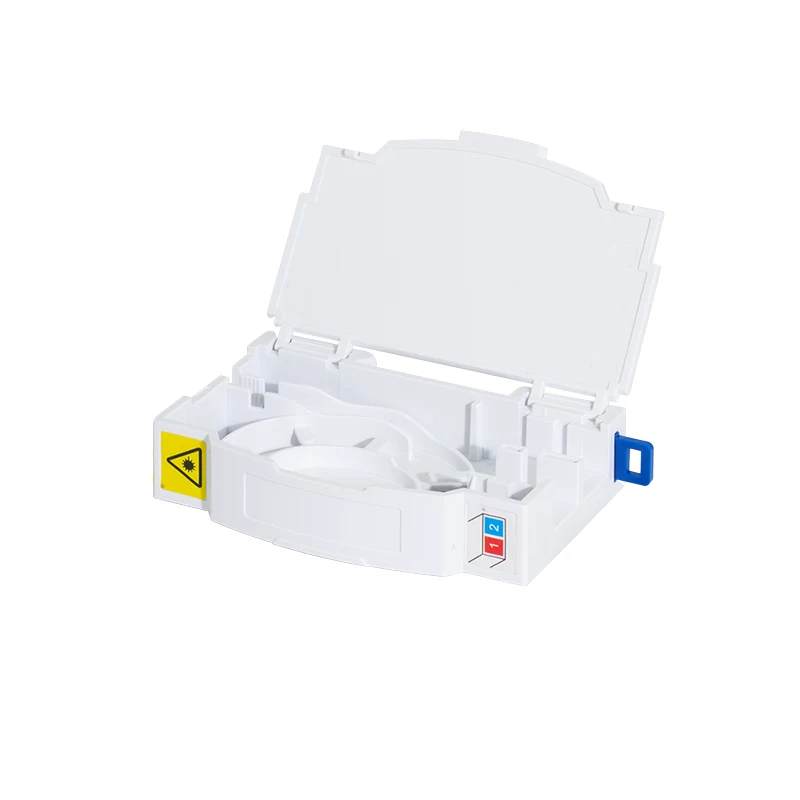 Caixa de terminação FTTH LogiLink para montagem em calha DIN, 2 portas, branco
