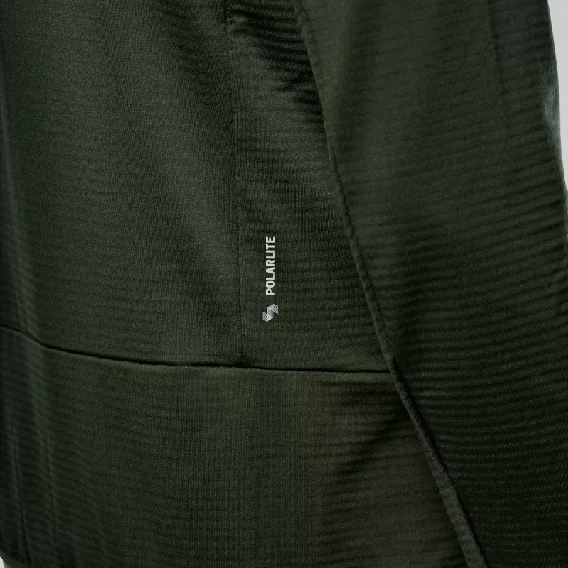 Casaco de fleece com capuz Salewa Puez Altavia PL HD homem - verde-escuro, tamanho M